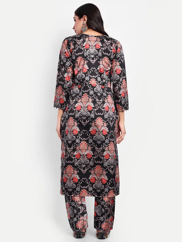 Black_And_Red_Cotton_Premium_&_Elegant_Kurti_&_Pant_For_Women