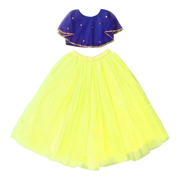 Yellow_And_Blue_Cotton_Premium_&_Elegant_Lehenga_Choli_For_Girls