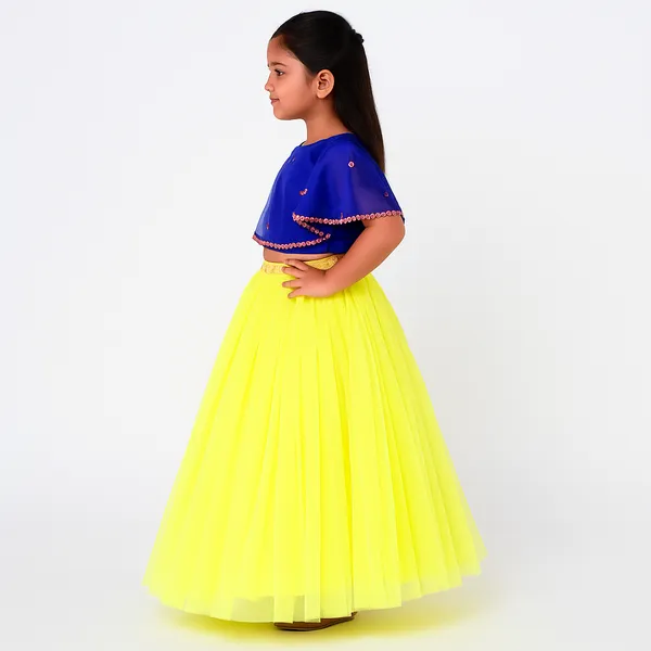 Yellow_And_Blue_Cotton_Premium_&_Elegant_Lehenga_Choli_For_Girls