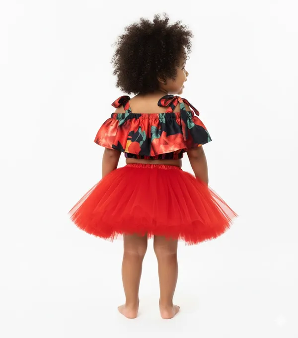 Multicolor_Cotton_Premium_&_Elegant_Top_&_Skirt_For_Girls