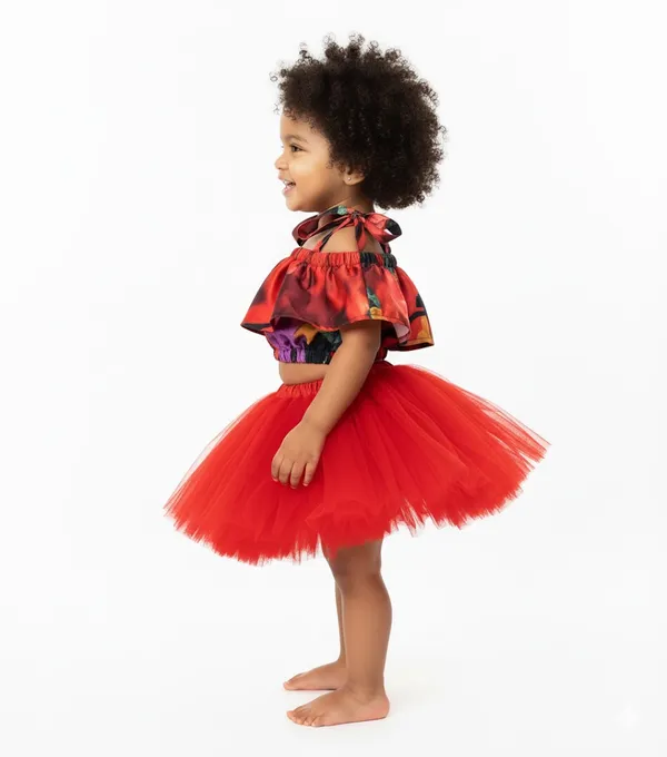 Multicolor_Cotton_Premium_&_Elegant_Top_&_Skirt_For_Girls