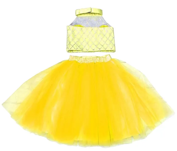 Yellow_Cotton_Premium_&_Elegant_Top_&_Skirt_For_Girls