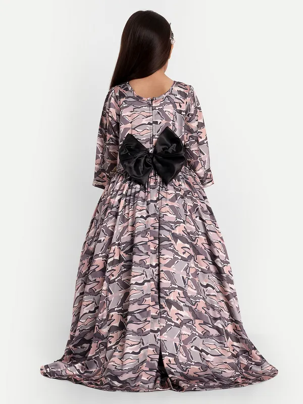 Abstract_Printed_High_Low_Satin_Fit_&_Flare_Dress