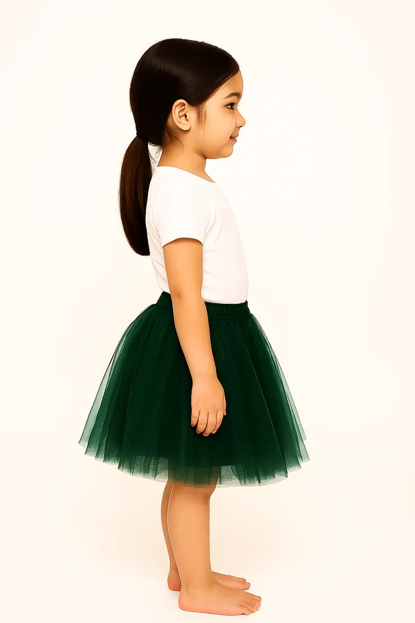 Baby_Girl_Black_Sleeveless_Top_with_Green_Tutu_Skirt_|_Party_Wear_&_Photoshoot_Dress