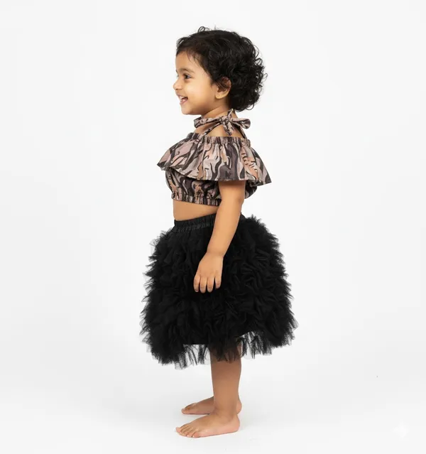Baby_Girl_Cold-Shoulder_Printed_Top_with_Black_Ruffle_Tutu_Skirt_|_Party_Wear_Dress_Set