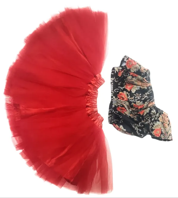 Baby_Girl_One-Shoulder_Floral_Top_with_Red_Tutu_Skirt_|_Party_Wear_Dress_Set