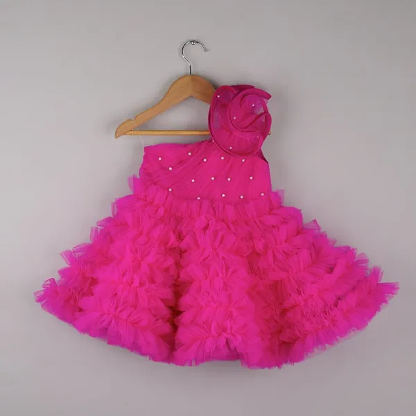 Baby_Girls_Hot_Pink_3D_Ruffle_Party_Gown_with_Matching_Headband_|_Premium_Tulle_Designer_Dress