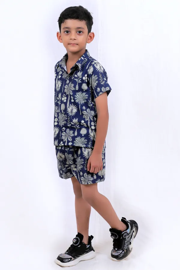 Boys_Navy_Blue_Tropical_Print_Shirt_&_Shorts_Cord_Set_|_Summer_Wear_Kids_Co-Ord_Set