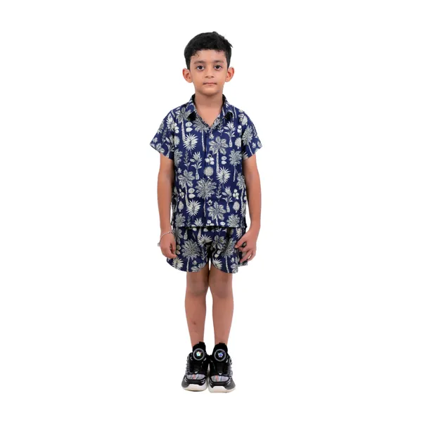 Boys_Navy_Blue_Tropical_Print_Shirt_&_Shorts_Cord_Set_|_Summer_Wear_Kids_Co-Ord_Set