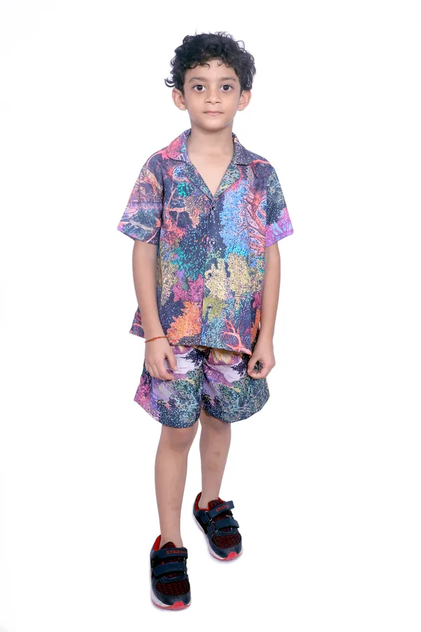Co-Ord_Set_–_Multicolor_Printed_Shirt_&_Shorts