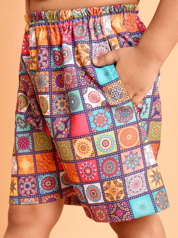 Co-Ord_Set_–_Multicolor_Printed_Shirt_&_Shorts