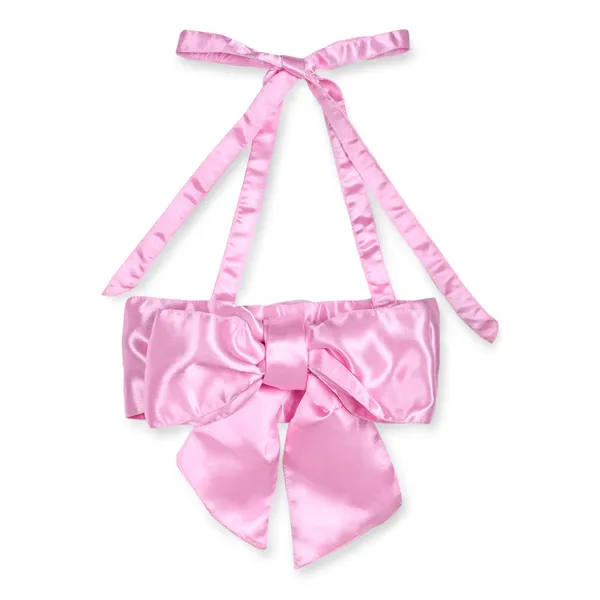 Pink_Cotton_Premium_&_Elegant_Top_&_Skirt_With_Bow_For_Girls