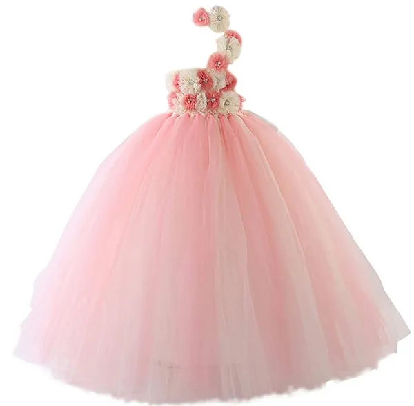 Girls_one_shoulder_flower_look__full_length_dress_