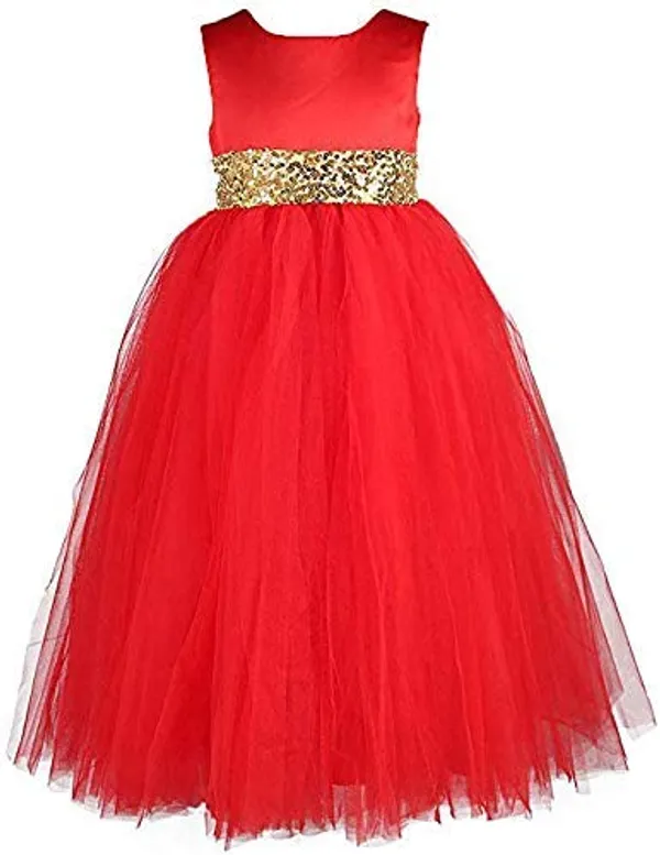 Girl's_Net_Fit_and_Flare_Mid-Calf_Length_Dress