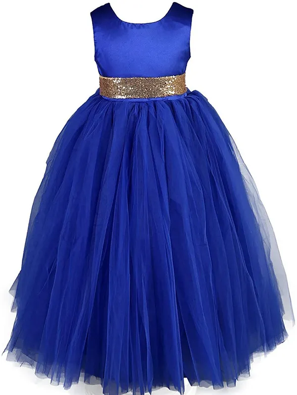 Girl's_Net_Fit_and_Flare_Mid-Calf_Length_Dress