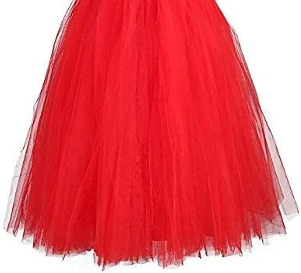 Girl's_Net_Fit_and_Flare_Mid-Calf_Length_Dress