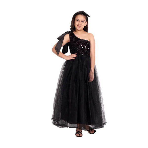 Girls_Black_One-Shoulder_Sequin_Gown