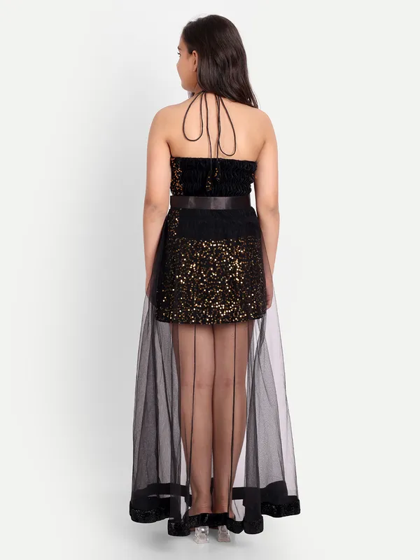 Girls_Black_&_Gold_Sequin_High-Low_Party_Dress_with_Net_Overlay