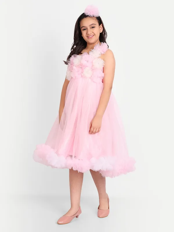 Girls_Blush_Pink_3D_Floral_Net_Party_Dress