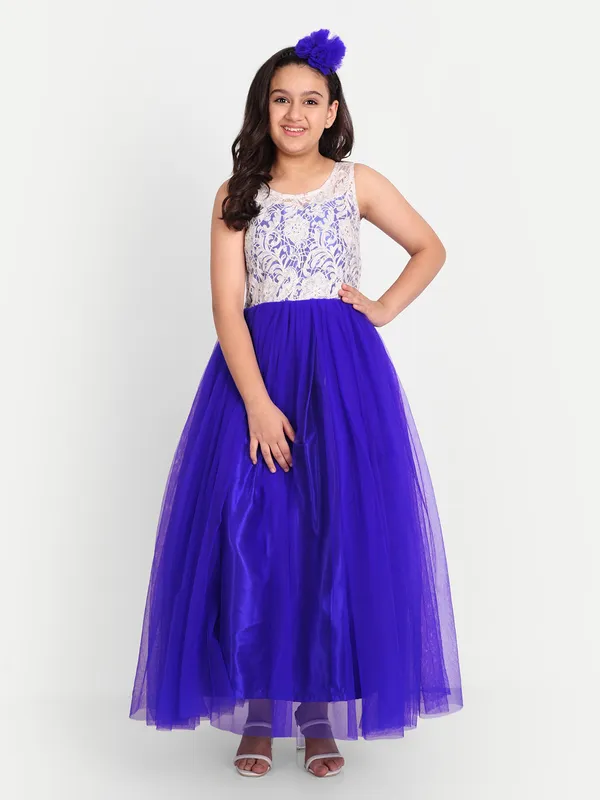 Girls_Floral_Laced_Sleeveless_Net_Fit_&_Flare_Maxi_Dress