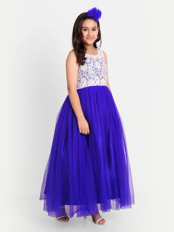 Girls_Floral_Laced_Sleeveless_Net_Fit_&_Flare_Maxi_Dress