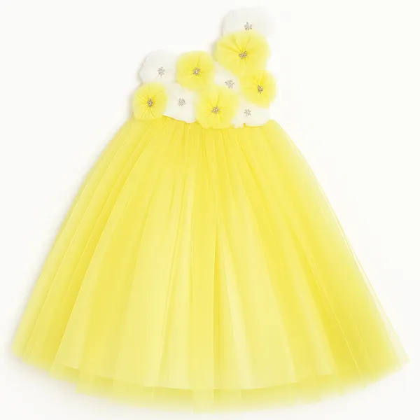 Girls_Floral_Off-Shoulder_Net_Fit_&_Flare_Dress