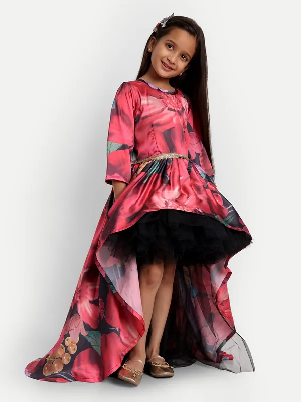 Girls_Floral_Print_Satin_Fit_&_Flare_Maxi_Dress
