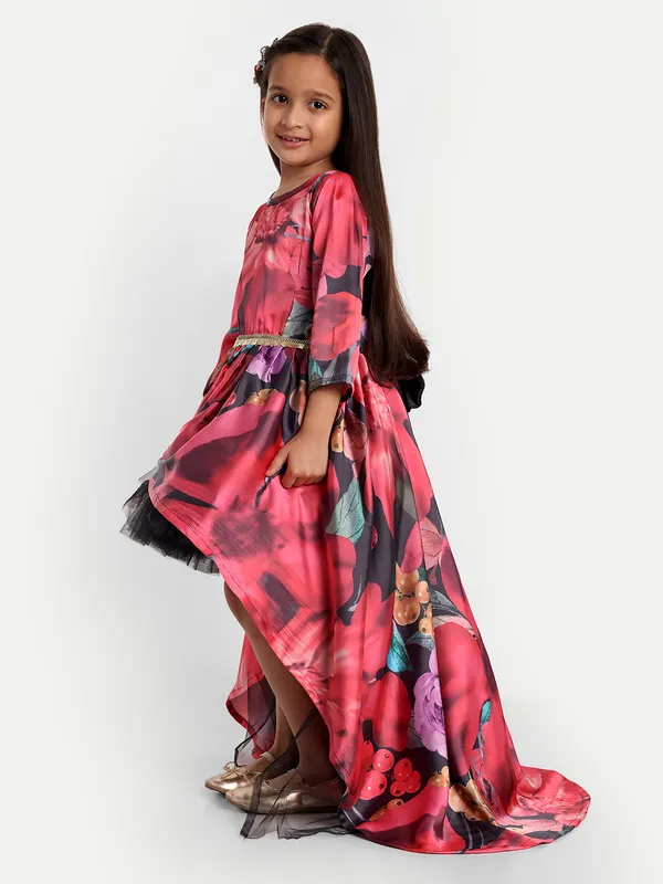 Girls_Floral_Print_Satin_Fit_&_Flare_Maxi_Dress