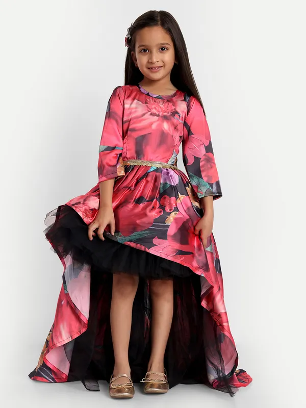 Girls_Floral_Print_Satin_Fit_&_Flare_Maxi_Dress