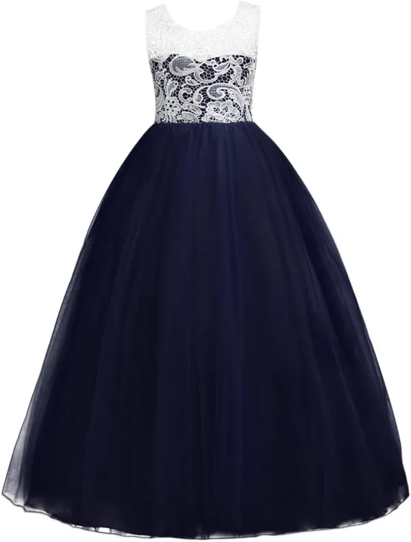Girls_Navy_Blue_Lace_&_Tulle_Princess_Gown