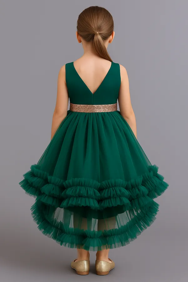 Girls_One_Shoulder_Net_Fit_&_Flare_Maxi_Dress