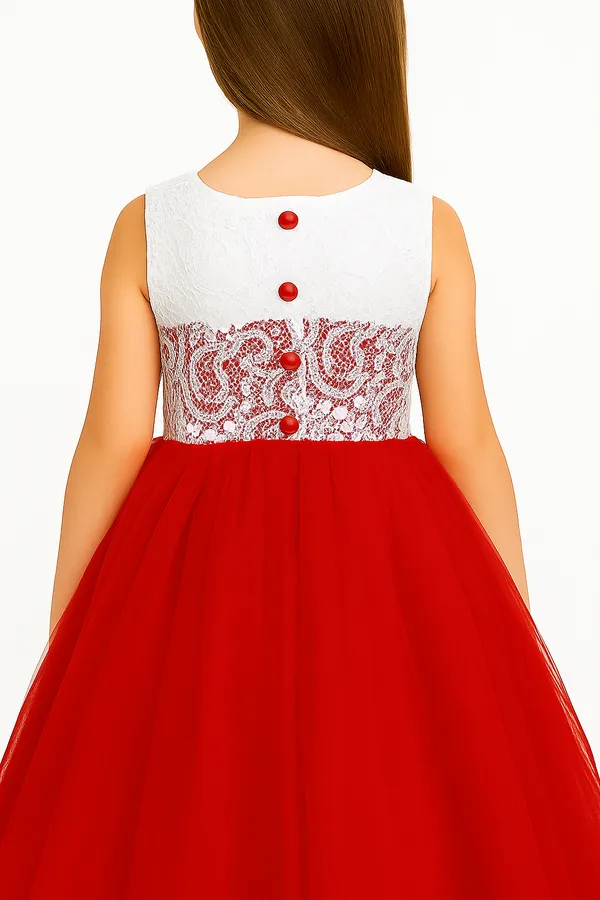 Girls_Self_Design_Net_Maxi_Dress