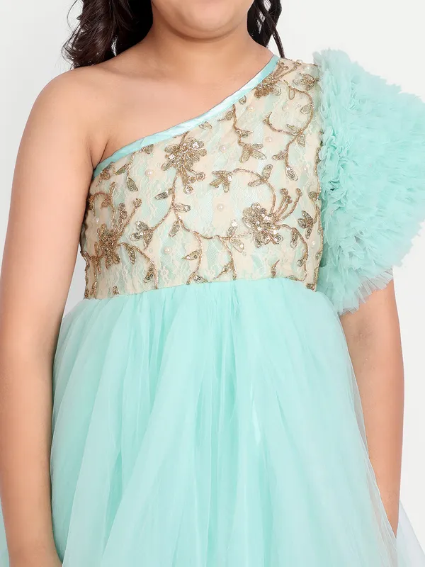 Girls_Sequin_Embellished_One_Shoulder_Net_Maxi_Dress