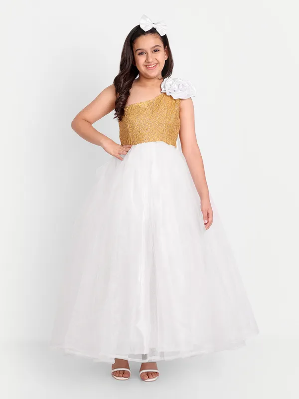 Girls_Sequin_Embellished_One_Shoulder_Net_Maxi_Dress