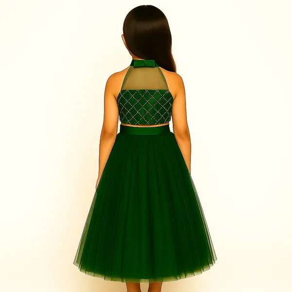 Green_Cotton_Premium_&_Elegant_Lehenga_For_Girls