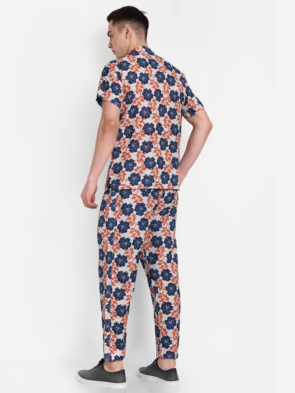 Men’s_Rust_Floral_Co-Ord_Set_with_Short_Sleeve_Shirt_&_Trousers