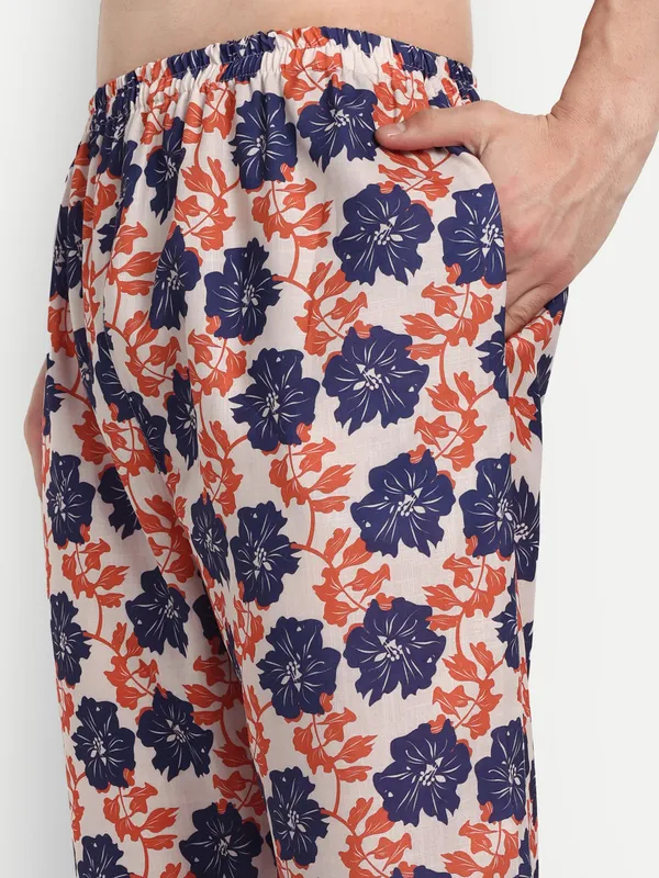 Men’s_Rust_Floral_Co-Ord_Set_with_Short_Sleeve_Shirt_&_Trousers