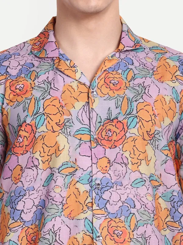 Men’s_Rust_Floral_Co-Ord_Set_with_Short_Sleeve_Shirt_&_Trousers