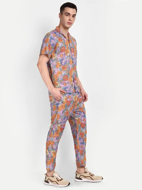 Men’s_Rust_Floral_Co-Ord_Set_with_Short_Sleeve_Shirt_&_Trousers