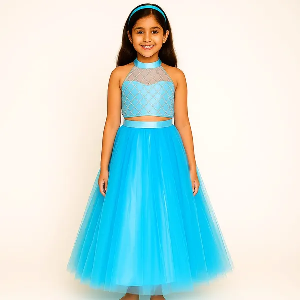 Sky_Blue_Cotton_Premium_&_Elegant_Lehenga_For_Girls