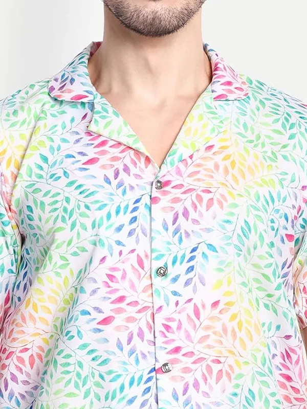 Pastel_Leaf_Print_Co-Ord_Set_for_Men_–_Summer_Casual_Shirt_&_Shorts_Combo