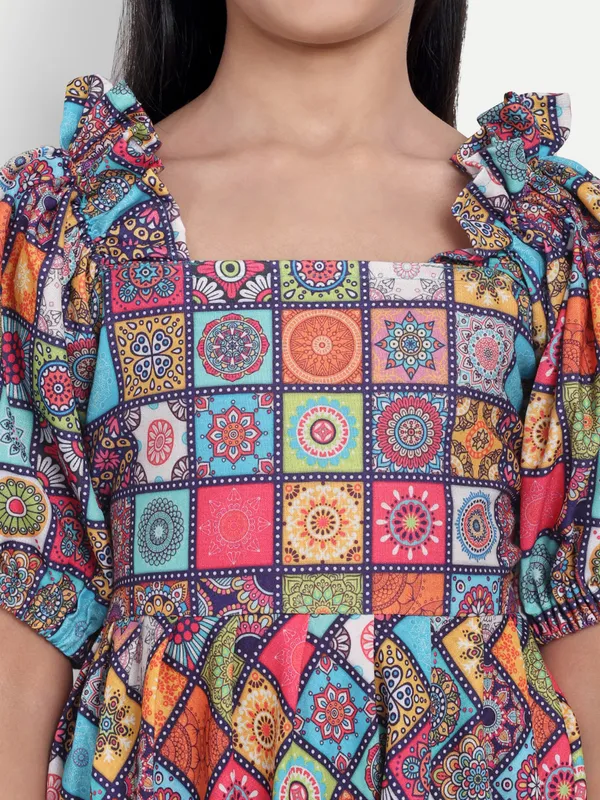 Printed_Cotton_A-Line_Dress_for_Girls