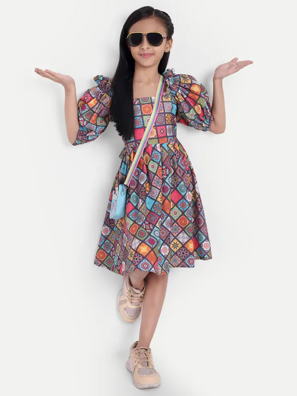 Printed_Cotton_A-Line_Dress_for_Girls