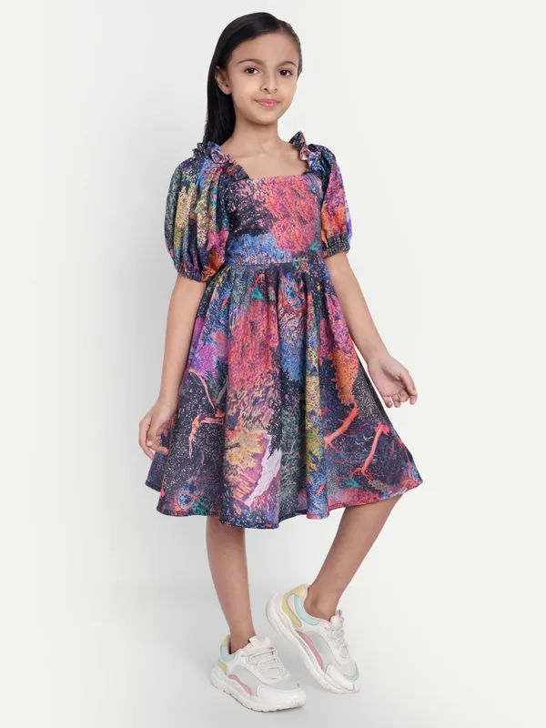 Printed_Cotton_A-Line_Dress_for_Girls