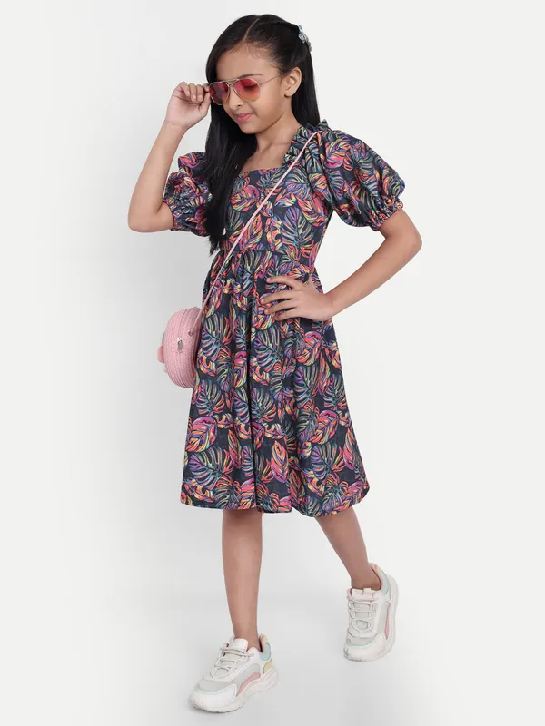 Printed_Cotton_A-Line_Dress_for_Girls