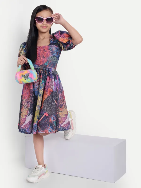 Printed_Cotton_A-Line_Dress_for_Girls