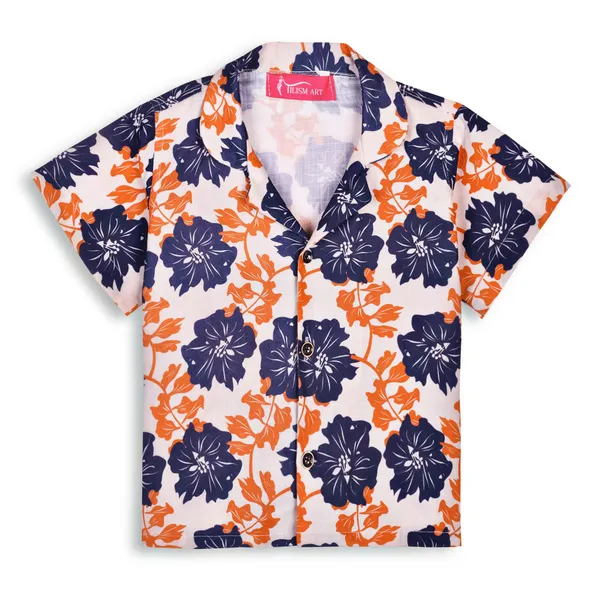 Black_Cotton_Premium_&_Elegant_Shirt_With_Short_For_Boys
