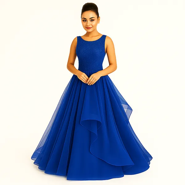 Dark_Blue_Cotton_Premium_&_Elegant_Dress_For_Women