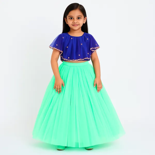 Blue_And_Green_Cotton_Premium_&_Elegant_Lehenga_Choli_For_Girls