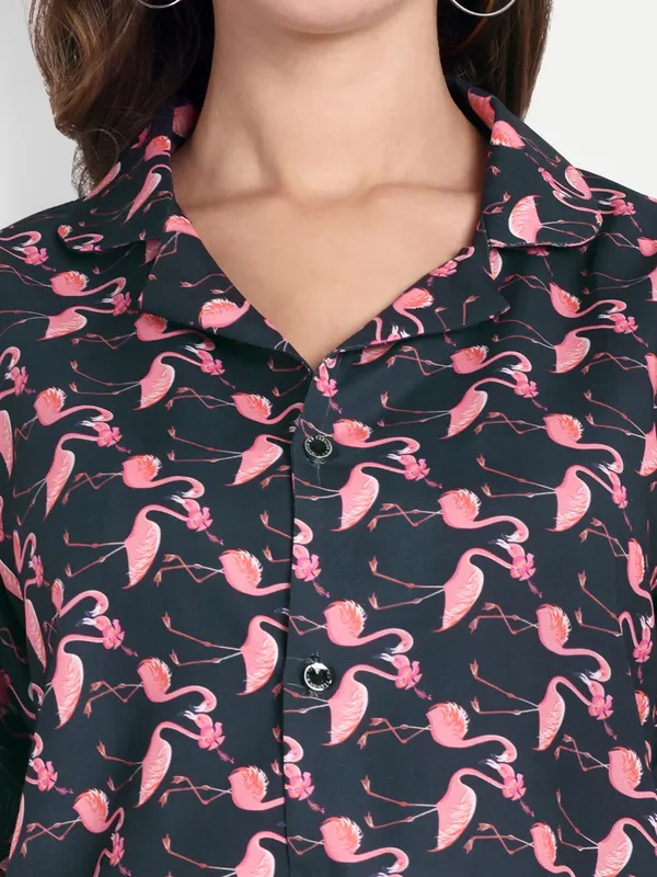 Black_Cotton_Premium_&_Elegant_Top_&_Shorts_For_Women